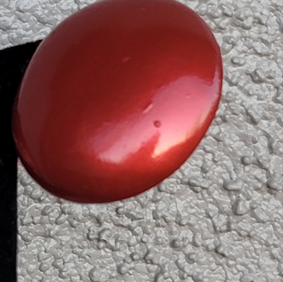 Vtg Round Domed Clip On Earrings - Picture 2 of 4